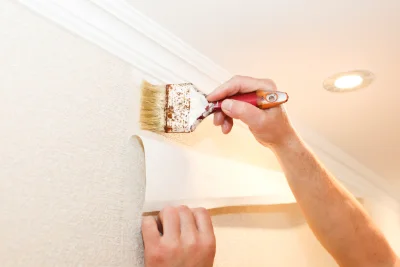 Pose de papier peint à Singly — revêtements muraux et toiles de verre